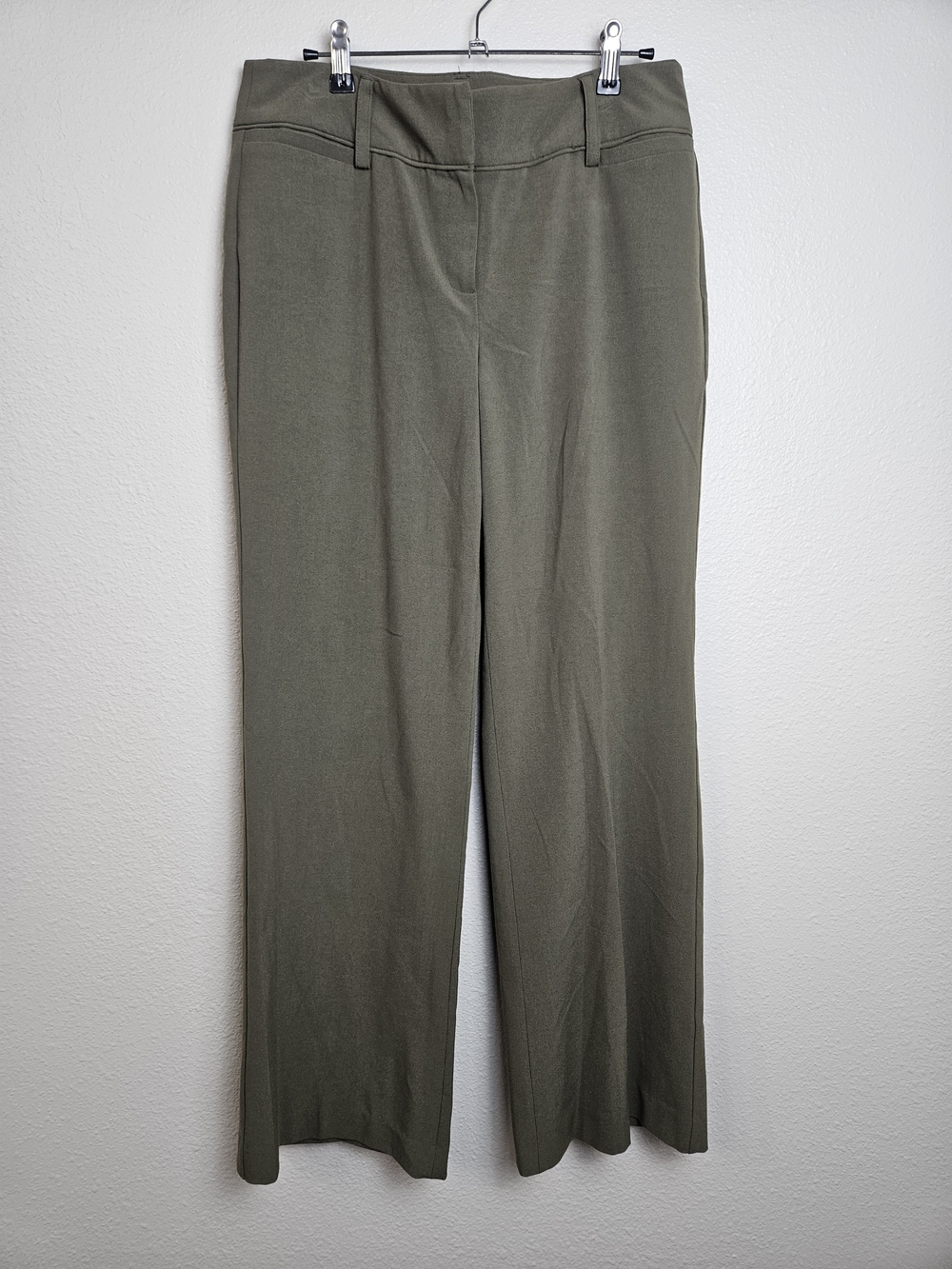 Zac & Rachel Olive Boot Cut Pants Size 8